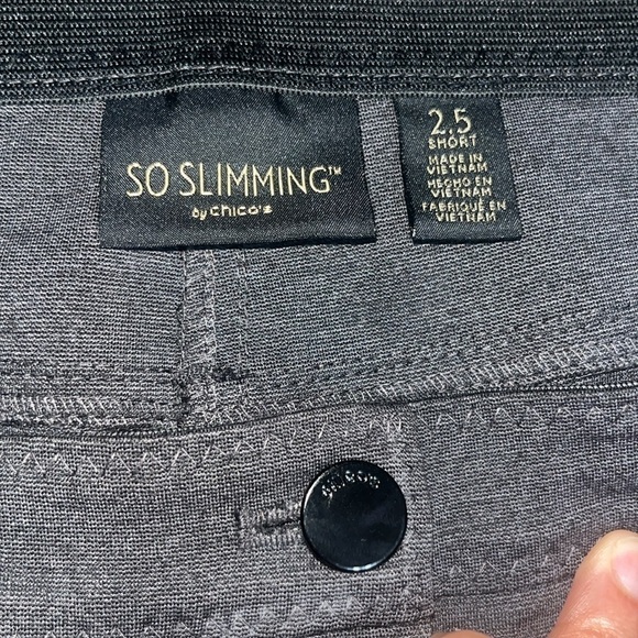 Chico’s Peyton So Slimming Stretch Pants Gray 2.5 / 14 Short - Picture 7 of 9